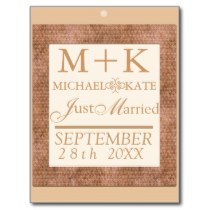 Just Married wedding decor Postcard