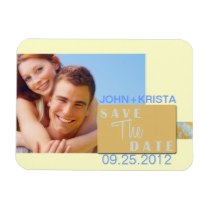 Save the Date magnet spring modern swirl